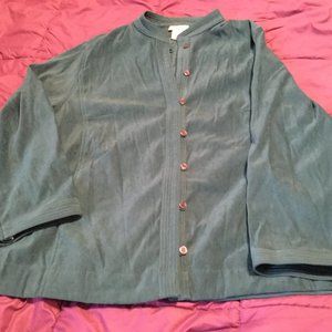 Bridgewater Studio teal moleskin jacket
